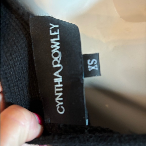 Cynthia Rowley Black Cardigan with Colorful patches. XS retail $445 - Picture 5 of 6